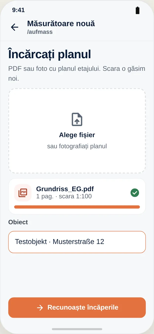 Încărcați planul și atribuiți-l obiectivului