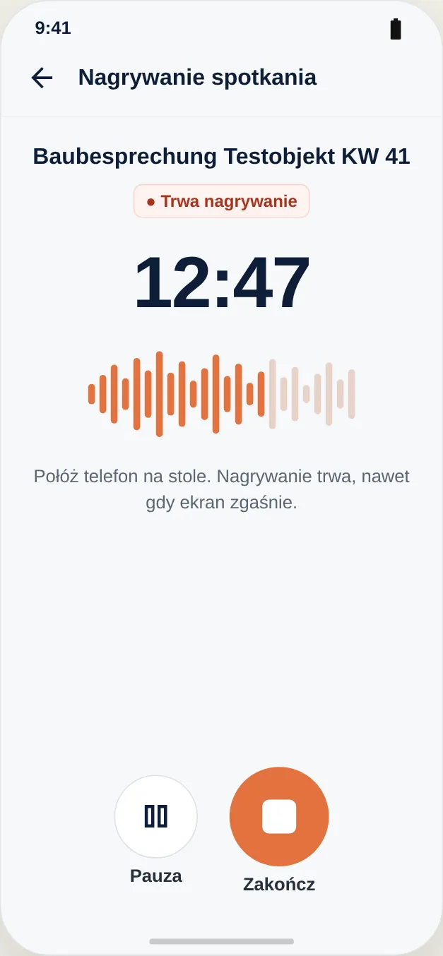Nagrywanie trwa – także przy wyłączonym ekranie