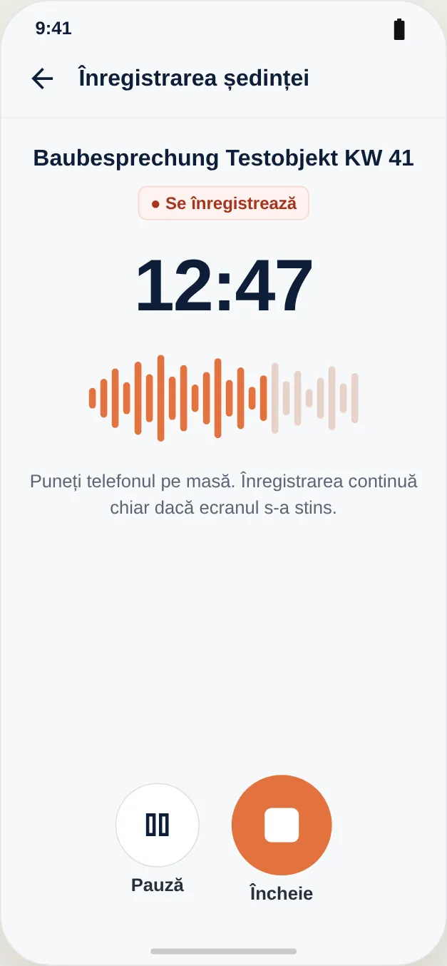 Înregistrarea rulează – chiar și cu ecranul oprit
