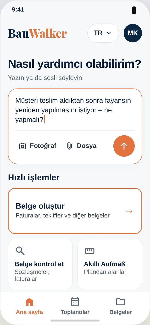 Teslim almadan sonra düzeltme hakkında soru, tutanak ve fotoğrafla